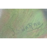 Indonesische school, Mooie man, achter glas